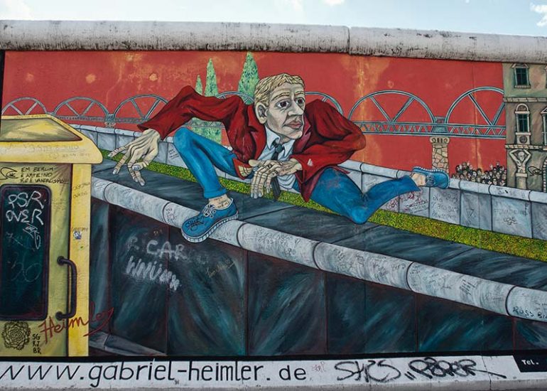 Spaziergang an der Berliner Mauer