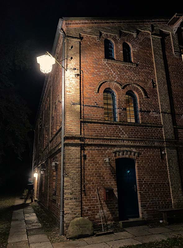 Breitenteicher Mühle bei Nacht